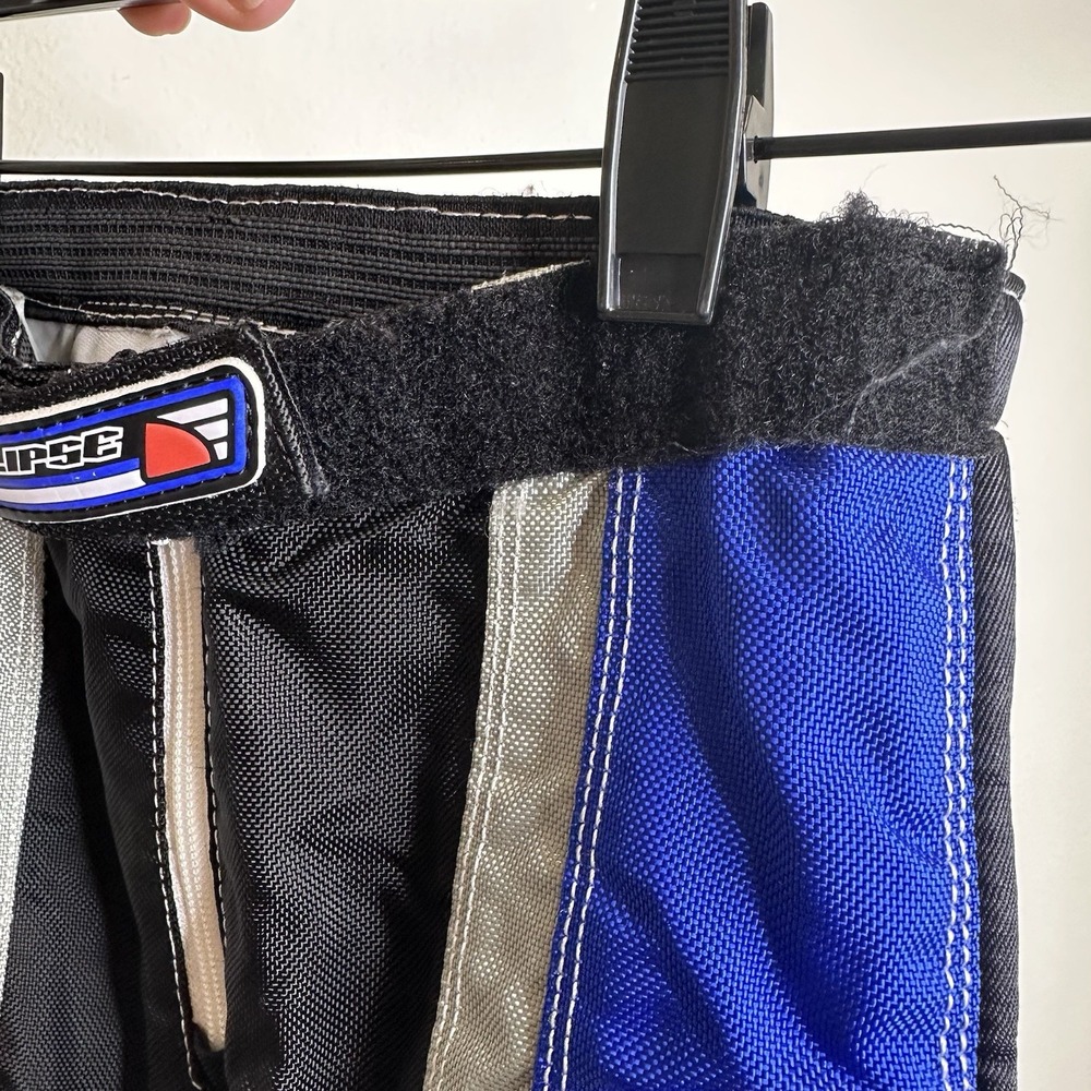 MSR Eclipse Motor Cross Racing Pants Blue Black Adjustable Waist Size 22 in - Picture 3 of 5